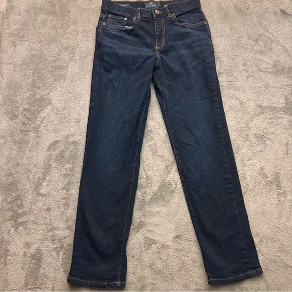 Lucky Brand Classic Straight Dark Wash  Blue Denim Boys Size 18 - Picture 3 of 9
